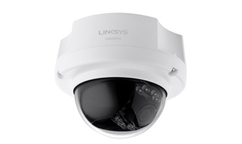 Linksys LCAD03FLN IP security camera Innenraum Kuppel Schwarz, Weiß
