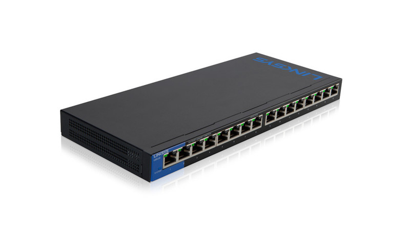 Linksys LGS116 ungemanaged Gigabit Ethernet (10/100/1000) Schwarz