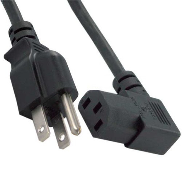 SF Cable 18 AWG, 1.8m 1.8m C13 coupler NEMA 5-15P Black