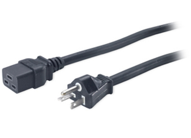 BAFO 15ft. 5-20P - C19 20A/125V 4.57m NEMA 5-20P C19 coupler Black