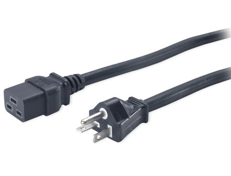 BAFO PCEA-1UD-00006F 1.8m NEMA 6-20P C19 coupler Black power cable