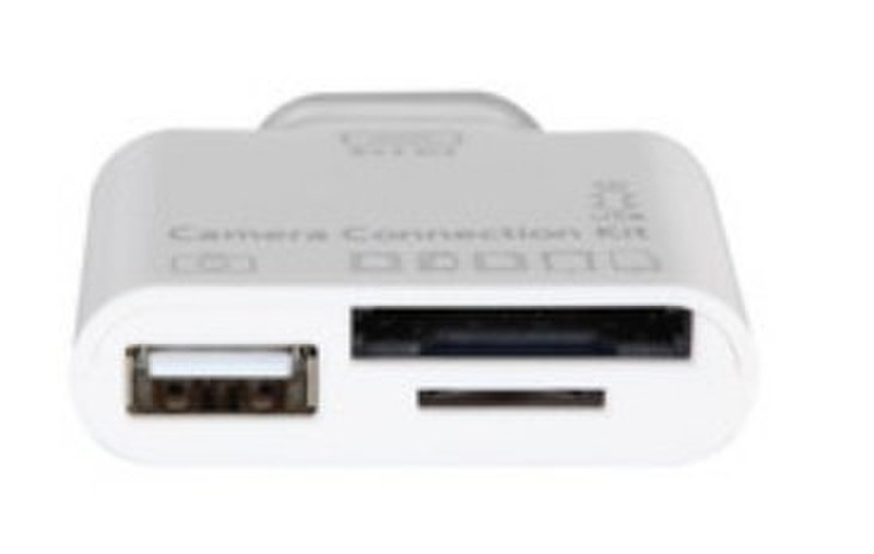 MicroSpareparts Camera connection kit 5in1 Apple 30-p White card reader