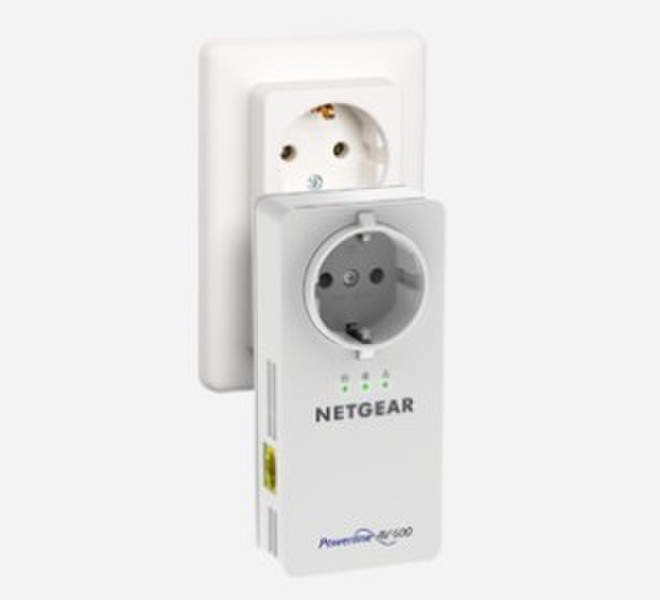 Netgear XAVB6504 600Mbit/s Eingebauter Ethernet-Anschluss Weiß 2Stück(e) PowerLine Netzwerkadapter