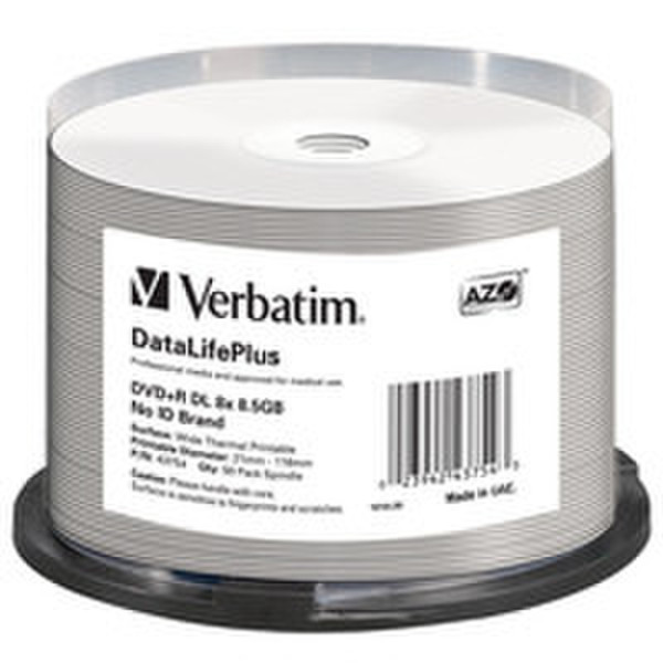 Verbatim DVD+R DL 8.5GB 8.5GB DVD+R DL 50pc(s)