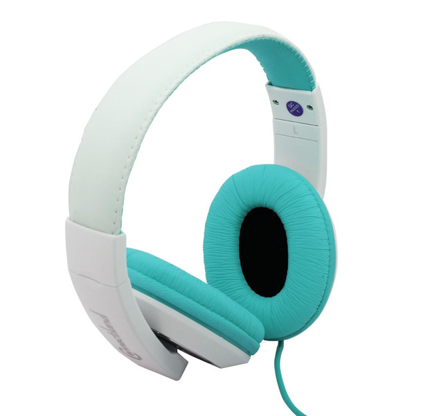 Connectland CL-AUD63035 Kopfband Binaural Verkabelt Grün, Weiß Mobiles Headset