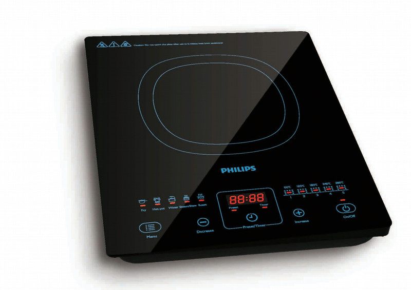 Philips Daily Collection HD4911/62 Tabletop Induction Black hob