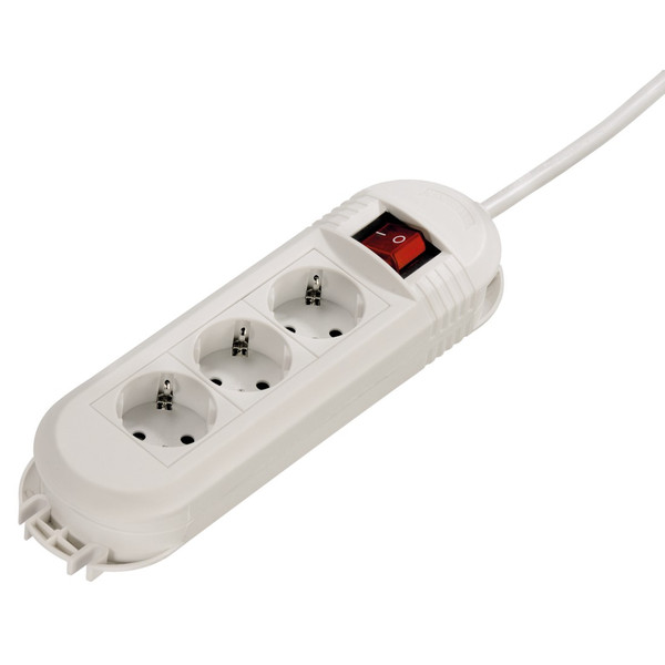 Hama 00108885 3AC outlet(s) 230V 3m White surge protector