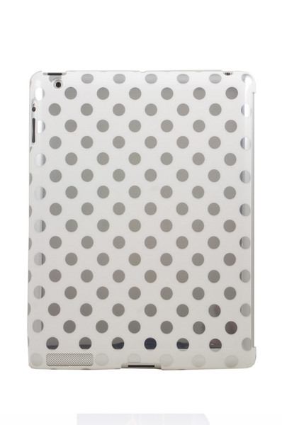 Uniea BC-DOTS-IPAD3-W-SILV Cover case Cеребряный, Белый чехол для планшета
