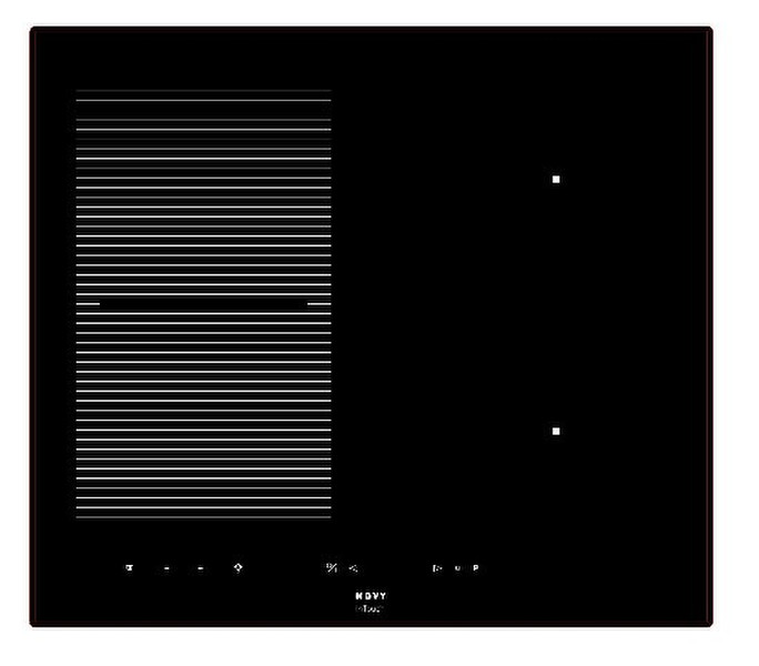 NOVY Inductie Power built-in Electric induction Black