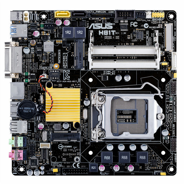 ASUS H81T Intel H81 LGA 1150 (Socket H3) Mini ITX motherboard