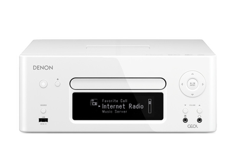 Denon RCD-N8 Eingebauter Ethernet-Anschluss WLAN Weiß Digitaler Audio-Streamer