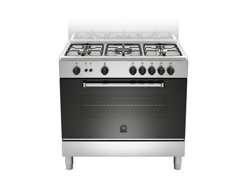 Bertazzoni La Germania AM9 5C 71 D X Freistehend Gas hob Edelstahl Küchenherd