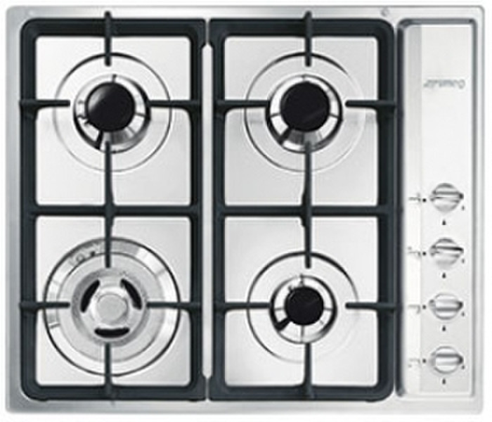 Smeg SR64SGHNL Встроенный Газ Нержавеющая сталь плита