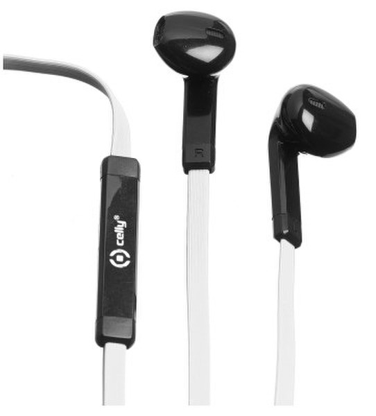 Celly HSP02 Binaural im Ohr Schwarz, Weiß Mobiles Headset