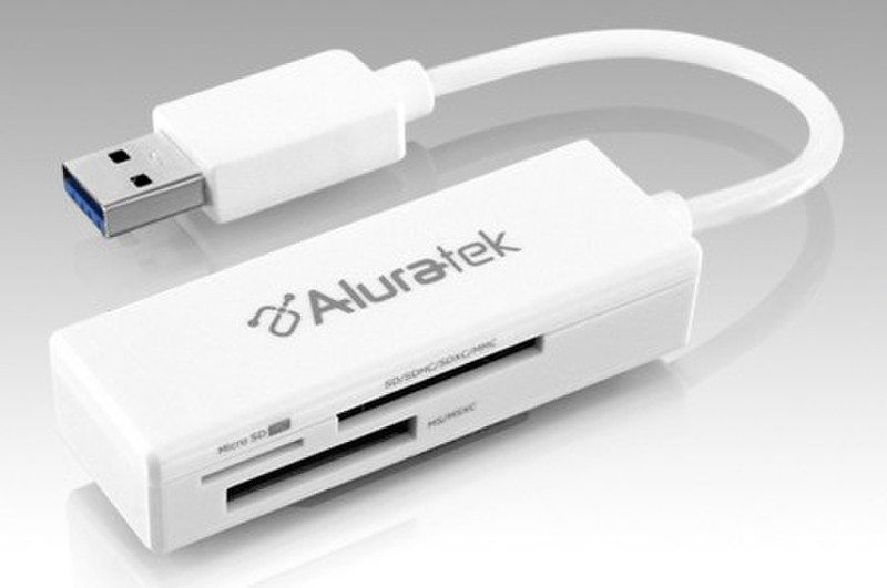 Aluratek AUCR300F USB 3.0 Белый устройство для чтения карт флэш-памяти