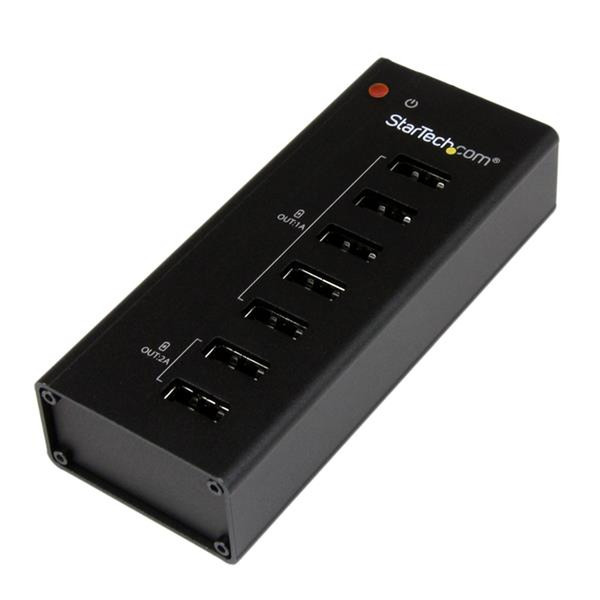 StarTech.com 7 Port USB Ladestation - Multiport USB Ladegerät (5x1A, 2x 2A)