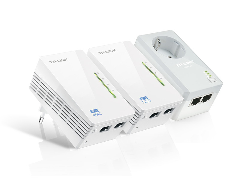 TP-LINK AV500 500Мбит/с Подключение Ethernet Wi-Fi Белый 3шт PowerLine network adapter