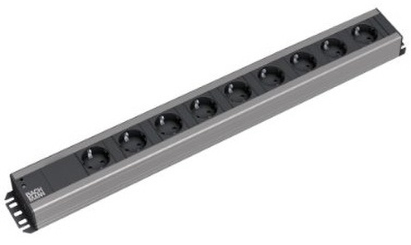 Bachmann 300.001 9AC outlet(s) 2U Black,Grey power distribution unit (PDU)