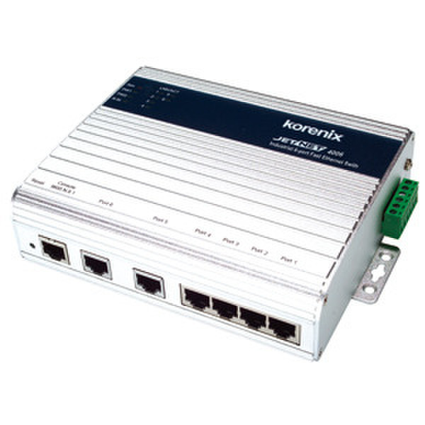 Korenix JetNet 4006 gemanaged L2/L3 Fast Ethernet (10/100) Weiß