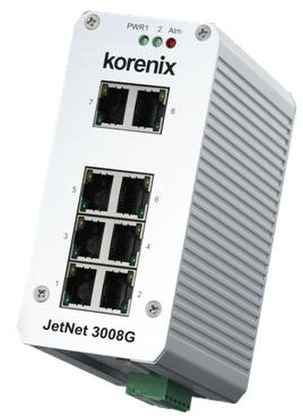 Korenix JetNet 3008 V3 L2/L3 Fast Ethernet (10/100) Белый