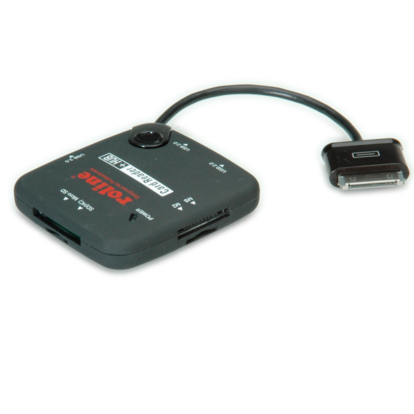 ROLINE 15.08.6255 USB 2.0 Черный устройство для чтения карт флэш-памяти