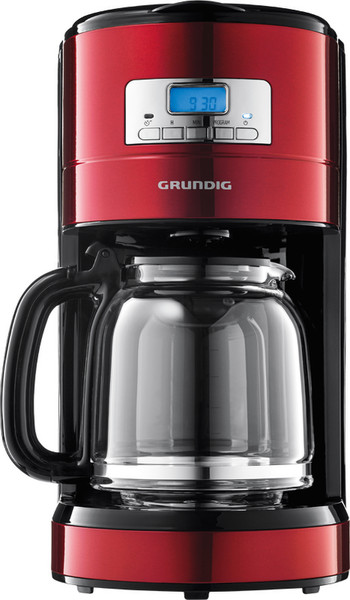 Grundig KM 6330 Drip coffee maker 1.8L 12cups Black,Red