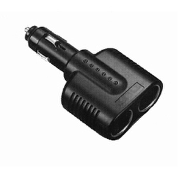 GloboComm Cigar plug adapter w/ dual input Black cable interface/gender adapter