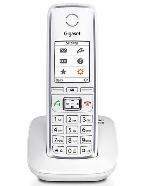 Gigaset C530 DECT Идентификация абонента (Caller ID) Белый