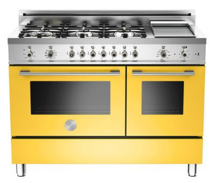 Bertazzoni X122 6G MFE GI Freestanding Gas hob Yellow cooker