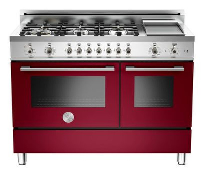 Bertazzoni X122 6G MFE VI Freistehend Gas hob Bordeaux Küchenherd