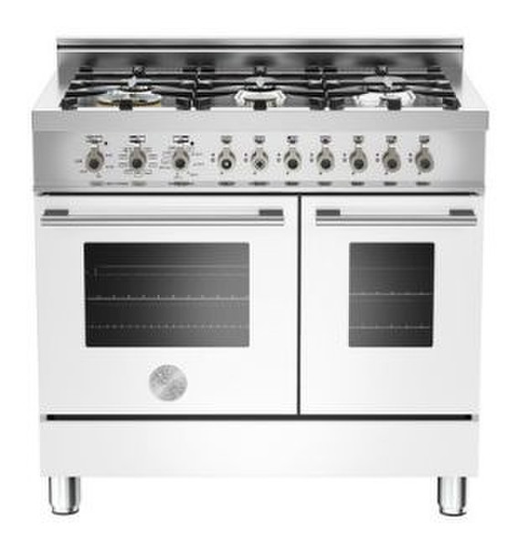 Bertazzoni W90 6 MFE BI Freestanding Gas hob White cooker