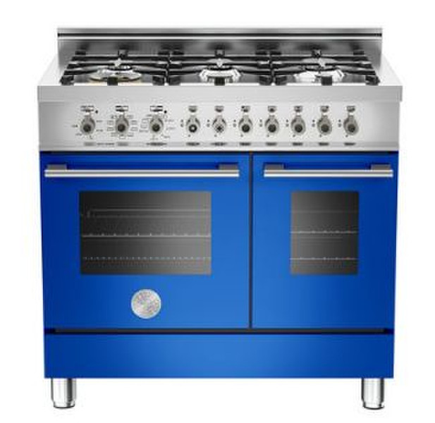 Bertazzoni W90 6 MFE BL Freestanding Gas hob Blue cooker