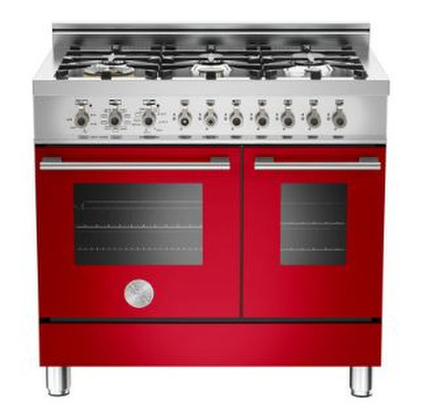 Bertazzoni W90 6 MFE RO Freistehend Gas hob Rot Küchenherd