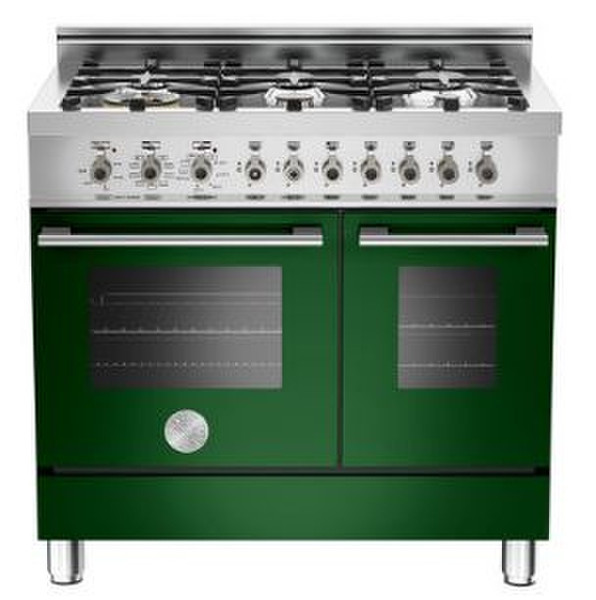 Bertazzoni W90 6 MFE VE Freestanding Gas hob Green cooker