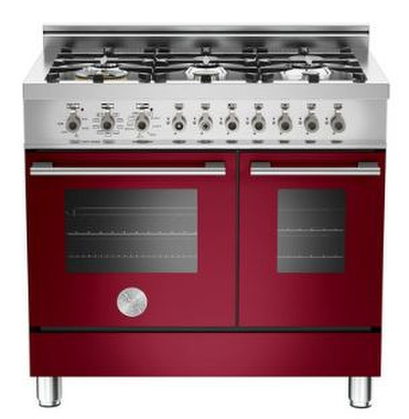 Bertazzoni W90 6MFE VI Freestanding Gas hob Bordeaux cooker