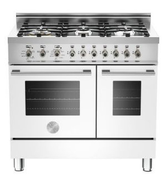 Bertazzoni W90 6 GEV BI Отдельностоящий Gas hob Белый кухонная плита