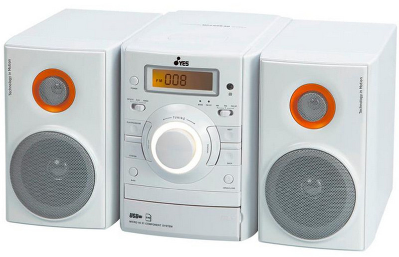 Yes MCY26 Micro set 50W White home audio set