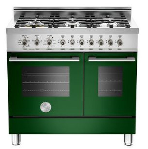 Bertazzoni W90 6 GEV VE Freistehend Gas hob Grün Küchenherd