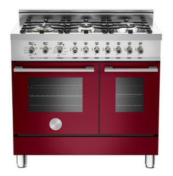 Bertazzoni W90 6 GEV VI Отдельностоящий Gas hob Бордо кухонная плита