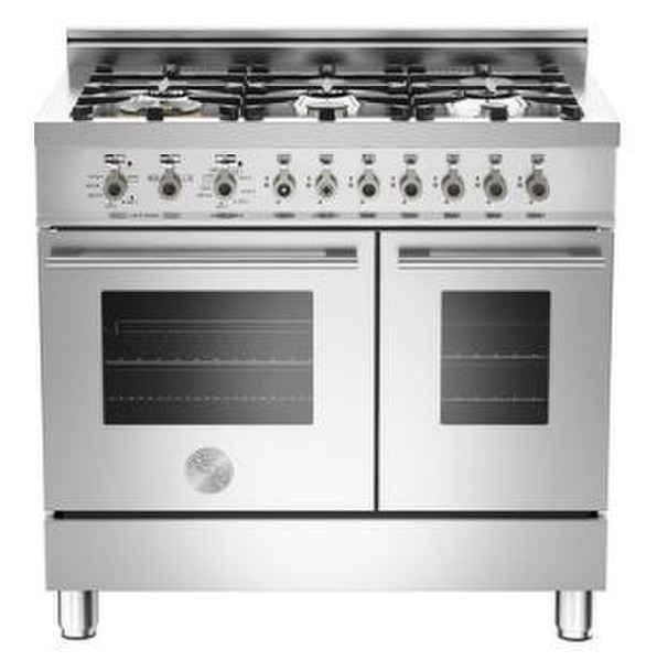 Bertazzoni W90 6 GEV X Отдельностоящий Gas hob Нержавеющая сталь кухонная плита