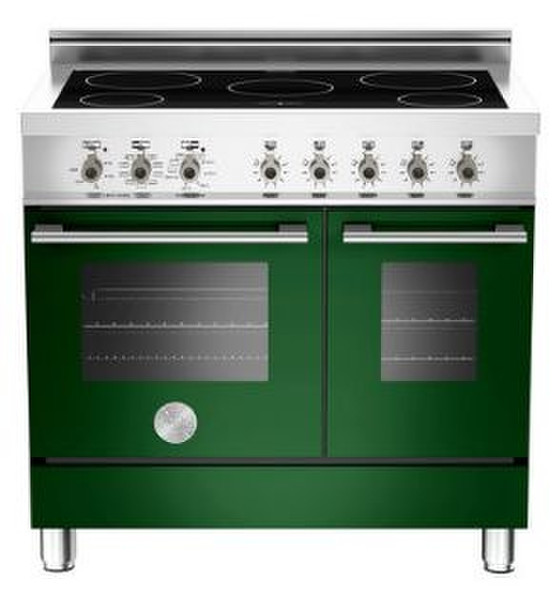 Bertazzoni W90 IND MFE VE Freistehend Induktionskochfeld Grün Küchenherd