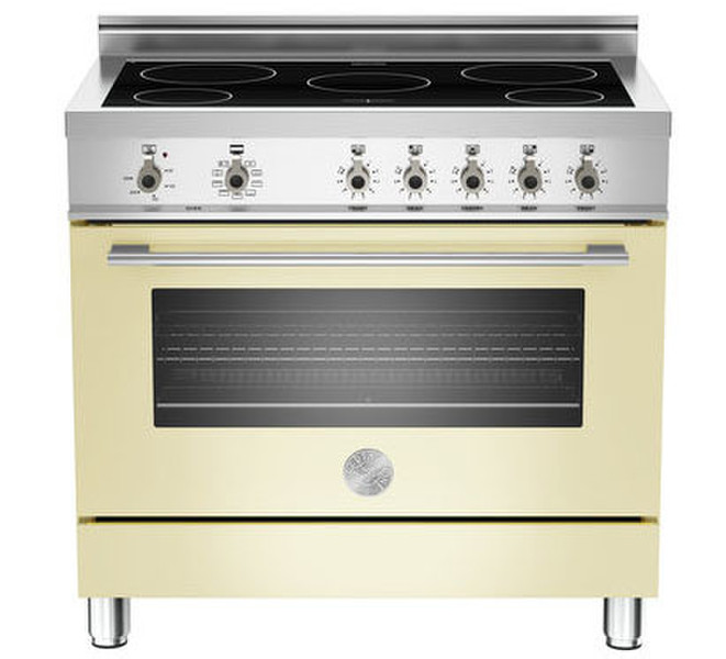 Bertazzoni X90 IND MFE CR Freistehend Induktionskochfeld Cremefarben Küchenherd