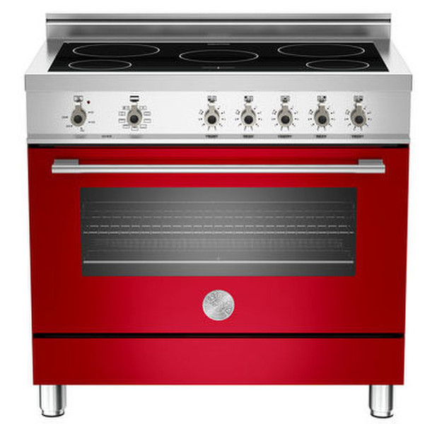 Bertazzoni X90 IND MFE RO Freestanding Induction hob Red cooker