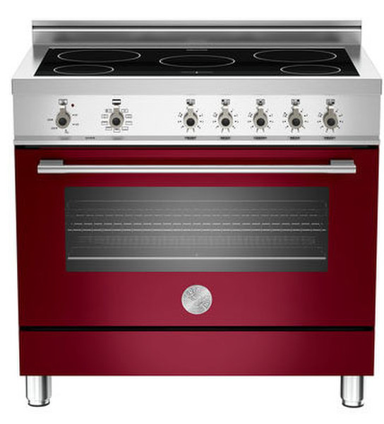 Bertazzoni X90 IND MFE VI Freestanding Induction hob Red cooker