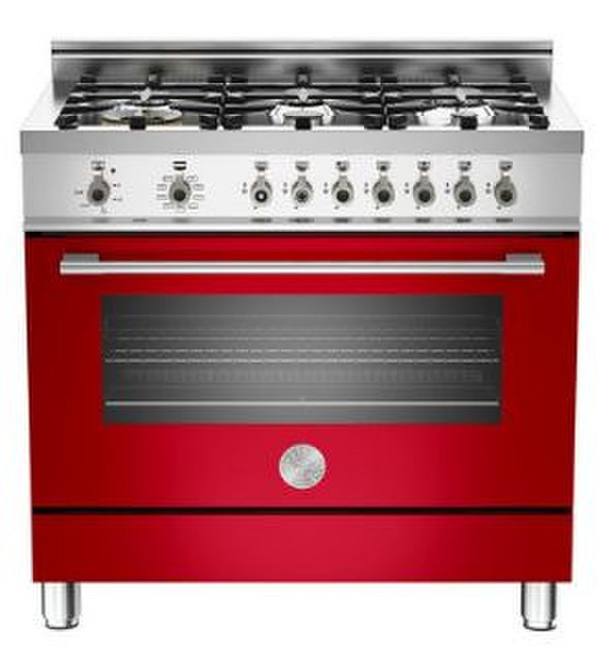 Bertazzoni X90 6 MFE RO Freistehend Gas hob Rot Küchenherd