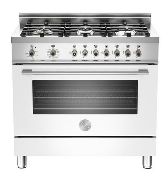 Bertazzoni X90 6 MFE BI Freistehend Gas hob Weiß Küchenherd