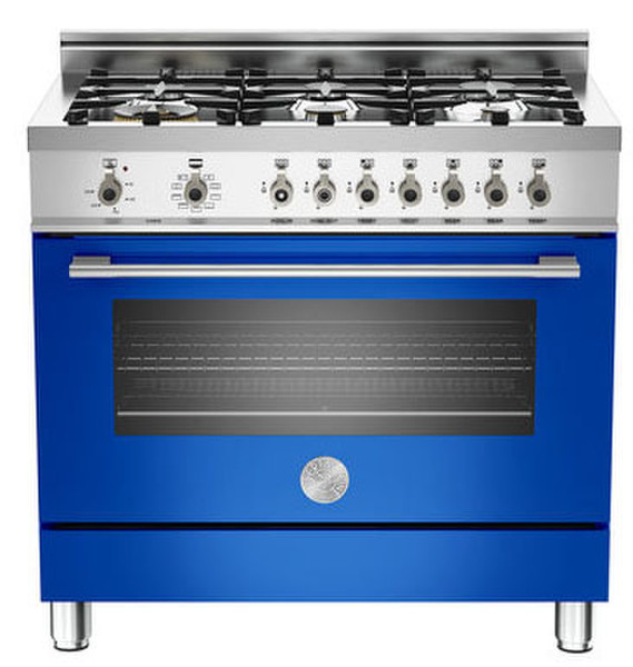 Bertazzoni X90 6 MFE BL Freestanding Gas hob Blue cooker