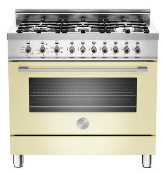 Bertazzoni X90 6 DUAL CR Freestanding Gas hob Cream cooker