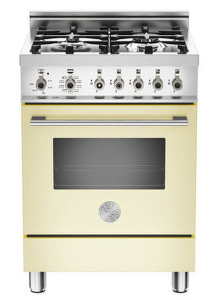 Bertazzoni X60 4 MFE CR Freistehend Gas hob Cremefarben Küchenherd