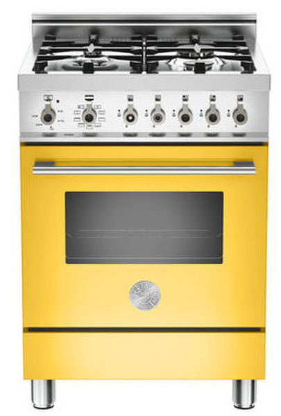 Bertazzoni X60 4 MFE GI Freestanding Gas hob Yellow cooker